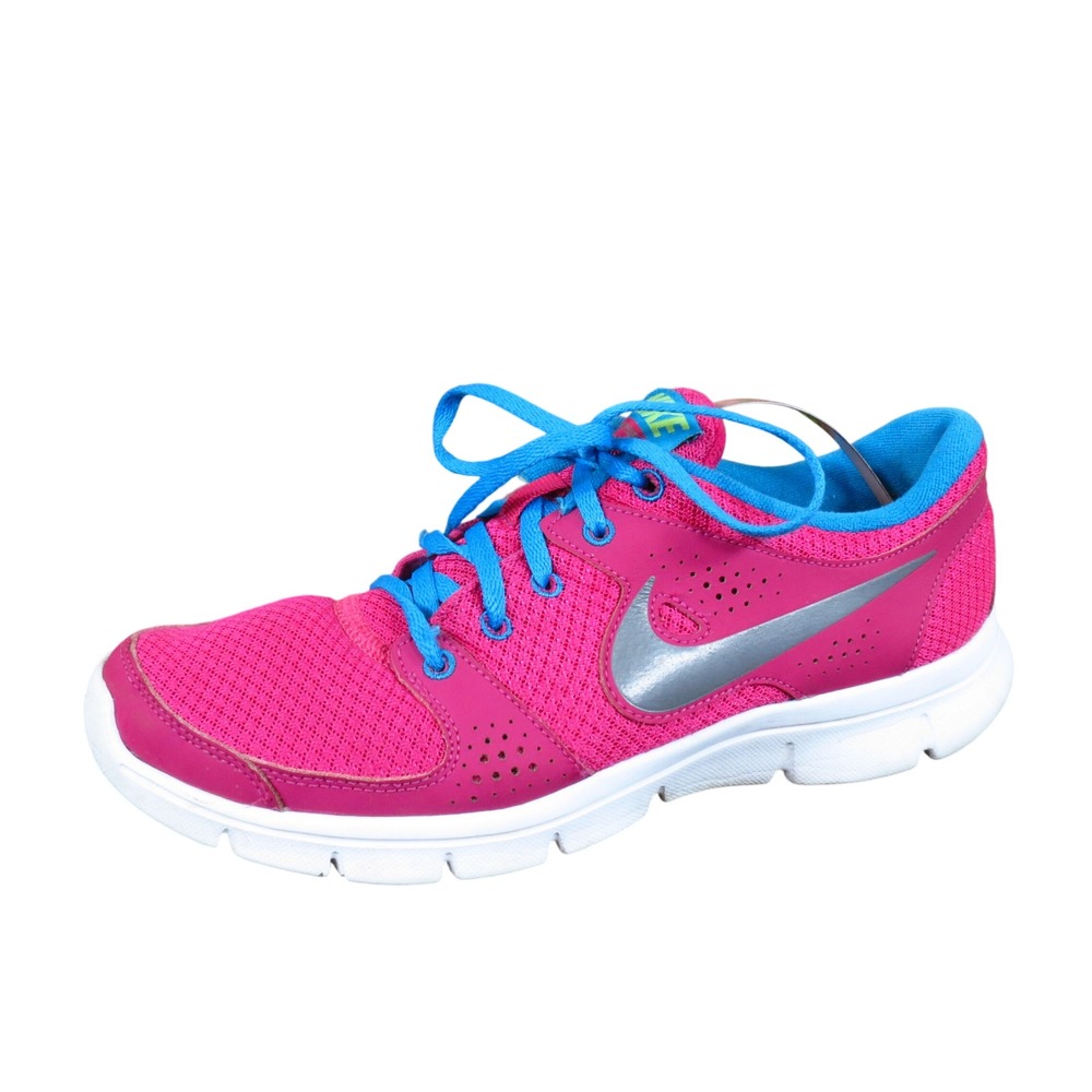 Nike Flex Experience Women Running Shoe 8.5 Athletic Training Pink Blue Mesh